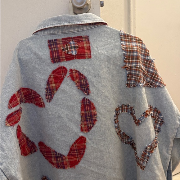 Oli & Hali Heartline Drift Oversized Denim Shirt NWOT - Picture 9 of 9